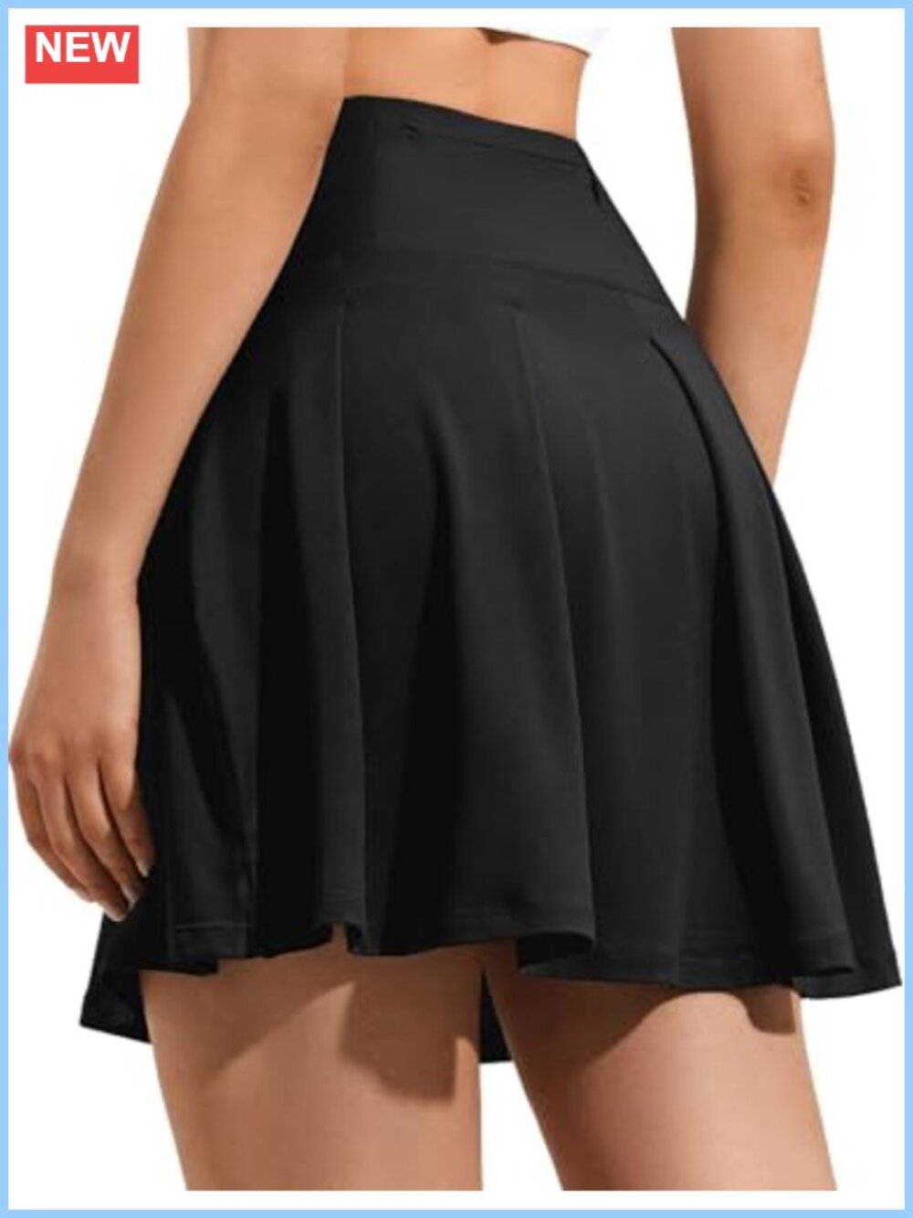 18" High Waisted Tennis Skirt for Women Skorts with Pockets Modest Golf